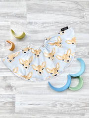 Двусторонний нагрудник Mjölk Оленята NEW