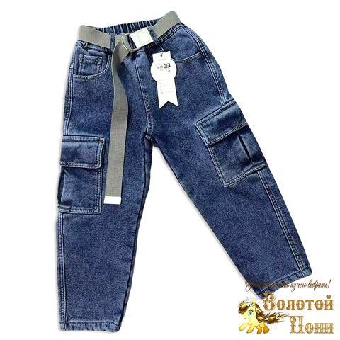 Джинсы на флисе м (2-7) 241002-AF1709