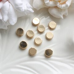 Разделители бусин 6 мм, позолота, 10 штук Р077