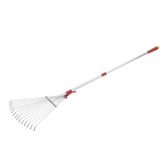 GRINDA PR-50, длина 800 - 1240 мм, ширина 170 - 450 мм, телескопический алюминиевый черенок, регулируемые веерные грабли, PROLine (421868)