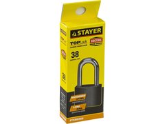 STAYER 38 мм, удлиненная дужка, навесной замок (37160-38-1)