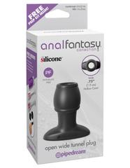 Открытая анальная пробка Anal Fantasy Collection Open Wide Tunnel Plug - 7,2 см. - 