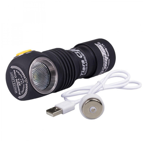 Мультифонарь светодиодный Armytek Tiara C1 Pro Magnet USB+18350, 1050 лм, аккумулятор