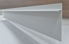 Плинтус алюминиевый для гипсокартона 111,5 мм ПЛ-141 серебро матовое 3000 мм