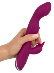 Фиолетовый вибратор A & G-Spot Rabbit Vibrator для стимуляции зон G и A - 23,6 см. - 