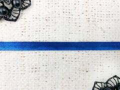 Лента атласная, ш. 0,6 см, электрик