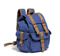 Винтажный рюкзак из ткани Virginland VIR-51 blue