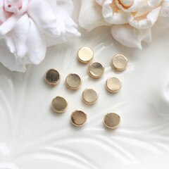 Разделители бусин 6 мм, позолота, 10 штук Р077