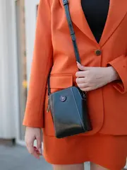 Сумка через плечо маленькая кросс боди для телефона кожаная