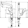 Смеситель для кухни с Г-образным изливом Hansgrohe Metris Select 14883000