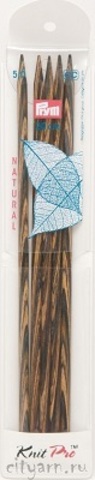 Prym Спицы чулочные разноцветные (дерево), № 3.5, 15 см