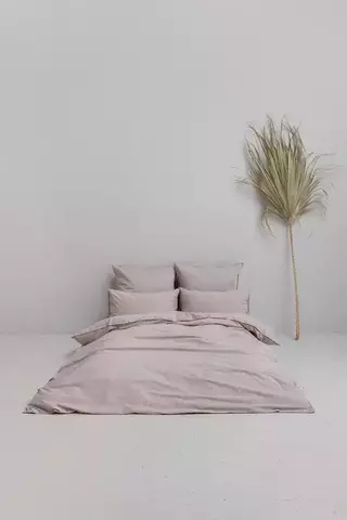 Постельное белье 2 спальное евро Luxberry Soft Silk Sateen серое