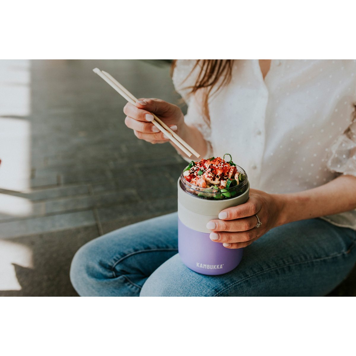 Термо ланч-бокс Kambukka Bora (600 мл), Лавандовый, арт. 11-06012 - фото 12