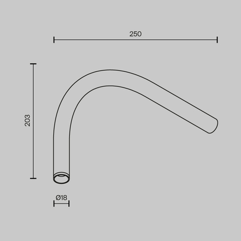 Светильник светодиодный для штанговой системы освещения Maytoni AXITY Eye C104WL-3W3-6K-BS