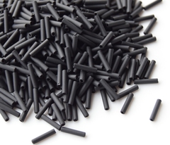 Стеклярус Тохо 9 мм 0049F черный матовый