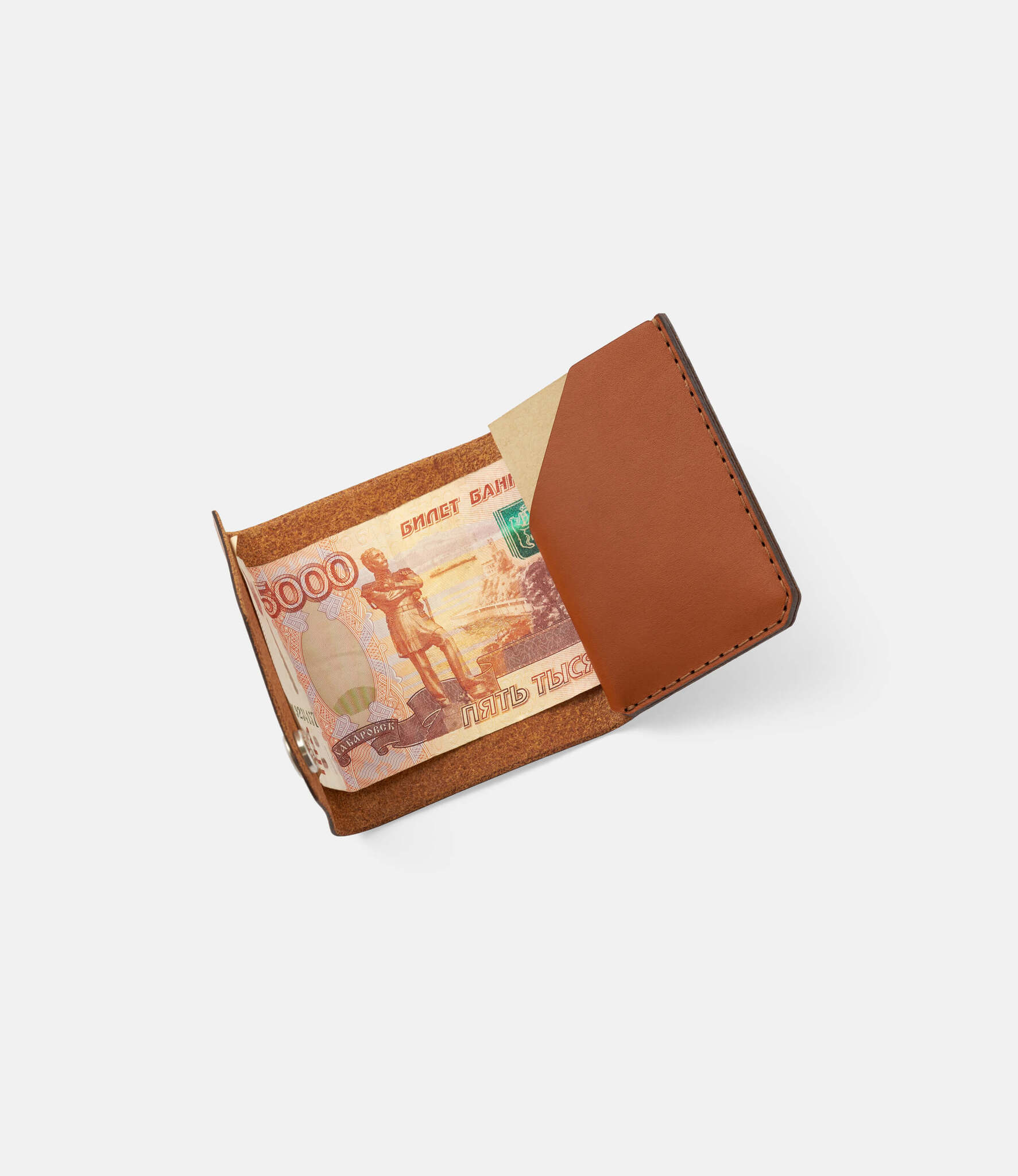 Wingback Cash Wallet Whisky — кошелёк из кожи