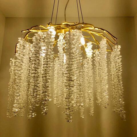 Люстра Coral Crystals Cascade Gold