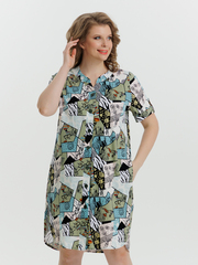 4630 Туника на пуговицах