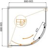 Душевой уголок Cezares MOLVENO-R-1 MOLVENO-R-1-100-C-Cr-IV