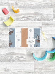 Набор платочков-слюнявчиков Mjölk Морской бой