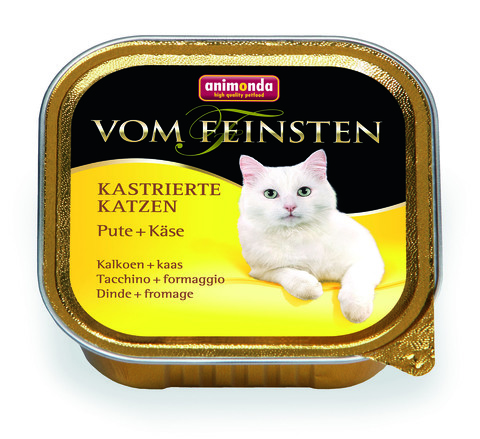 Консервы Animonda Vom Feinsten For Castrated Cats с индейкой и сыром для кастрированных кошек