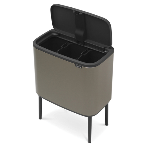 Мусорный бак Bo Touch Bin 3x11л Brabantia Платиновый