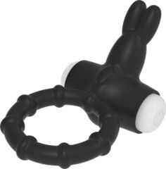 Черный эрекционное кольцо с вибрацией Ring Venny-Penny - 