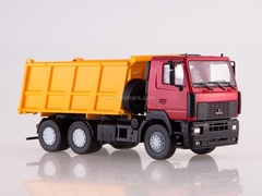 MAZ-6501 dump truck red-orange 1:43 AutoHistory