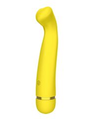 Желтый перезаряжаемый вибратор Raffi - 17,1 см. - 