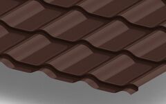 Металлочерепица Ламонтерра-Х NormanMP 0.5мм 8017-Шоколадно-коричневый