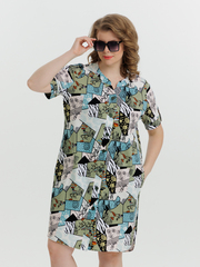 4630 Туника на пуговицах