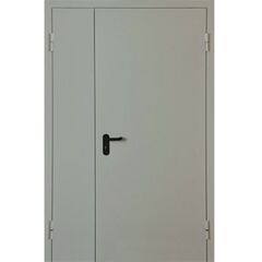 Купить Дверь противопожарная металлическая двустворчатая EI60 ДМ-02 RAL 7035