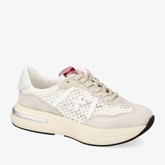 Комбинированные кроссовки Premiata Cassie 7390 на шнуровке