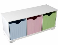 Комод KidKraft Скамья с ящичками для хранения Storage Bench Pastel 14565_KE