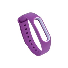 Силиконовый ремешок для Xiaomi Mi Band 4 (Фиолетовый)