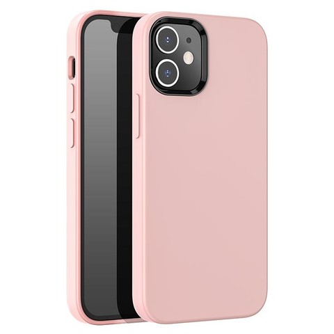 Силиконовый чехол Hoco “Pure series” для iPhone 12 Mini (Розовый)