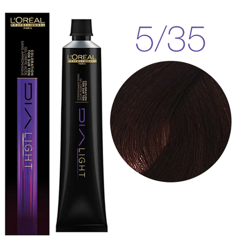 L'Oreal Professionnel Dia light 5.35 (Светлый шатен золотистый красное дерево) - Краска для волос