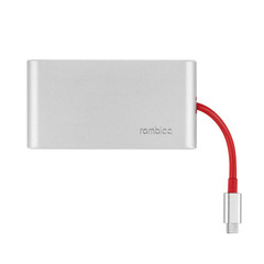 USB-хаб Rombica Type-C Hermes, красный