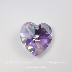 6228 Подвеска Сваровски Сердечко Violet AB (14,4х14 мм)