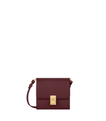Сумка Polene Numéro Sept Crossbody Wallet Edition Textured Burgundy