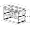 Aquanet 337944 Тумба Вега 2.0 90 2 ящ. цв.бежевый (337944)