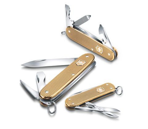 Нож складной Victorinox Pioneer Alox LE 2019, Champagne-Gold (0.8201.L19)