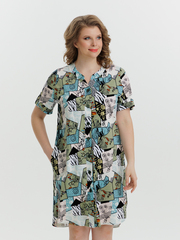 4630 Туника на пуговицах