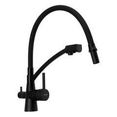 Смеситель для кухни с выходом для питьевой воды и силиконовым изливом Accoona A5179FF-13