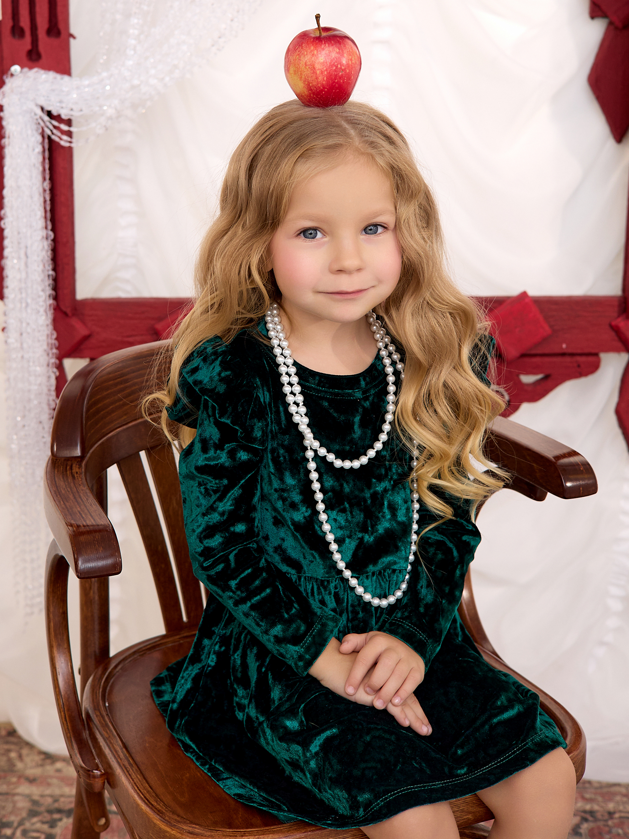 Платье Фея бархат изумруд