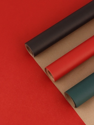 Упаковочная бумага крафт, Однотонный, МИКС, 0.6* 5 м, 3 шт