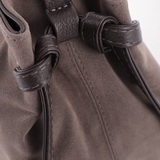 Сумка Саломея 505 эко-замша серый шоколад