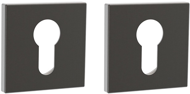 Накладка квадрат на цилиндр Инерта FZ21-HL GR, цвет графит (гарантия - 12 месяцев)