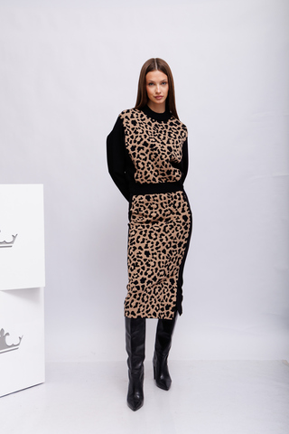 Marc Cain Sports Свитшот - джемпер с леопардовым узором