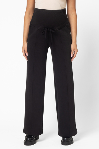 Утепленные брюки для беременных 16033 черный